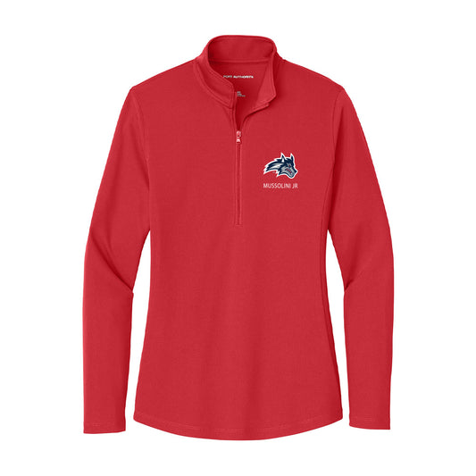 Stony Brook - NCAA Football : Nicholas Mussolini Jr - Women's Lightweight Quarter Zip Jacket-0