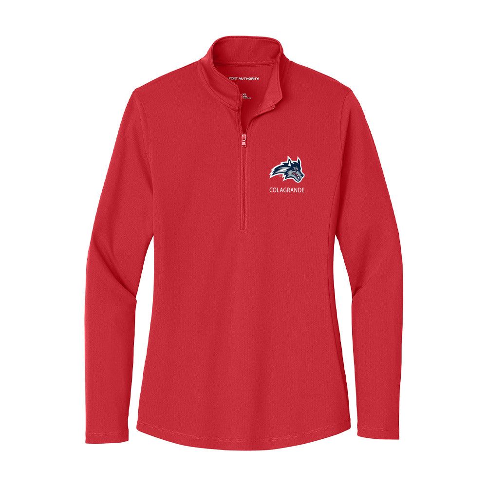 Stony Brook - NCAA Baseball : Aidan Colagrande - Women's Lightweight Quarter Zip Jacket-0