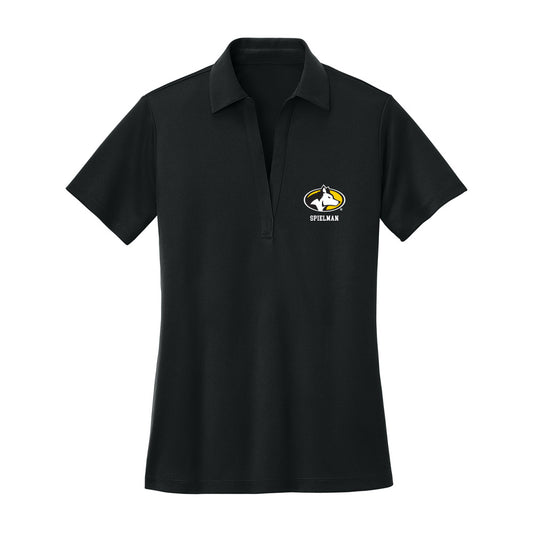 Michigan Tech - NCAA Men's Basketball : Garrett Spielman - Women's Activewear Polo Shirt-0