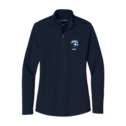 USI - NCAA Women's Volleyball : Mariah Minor - Women's Lightweight Quarter Zip Jacket-0