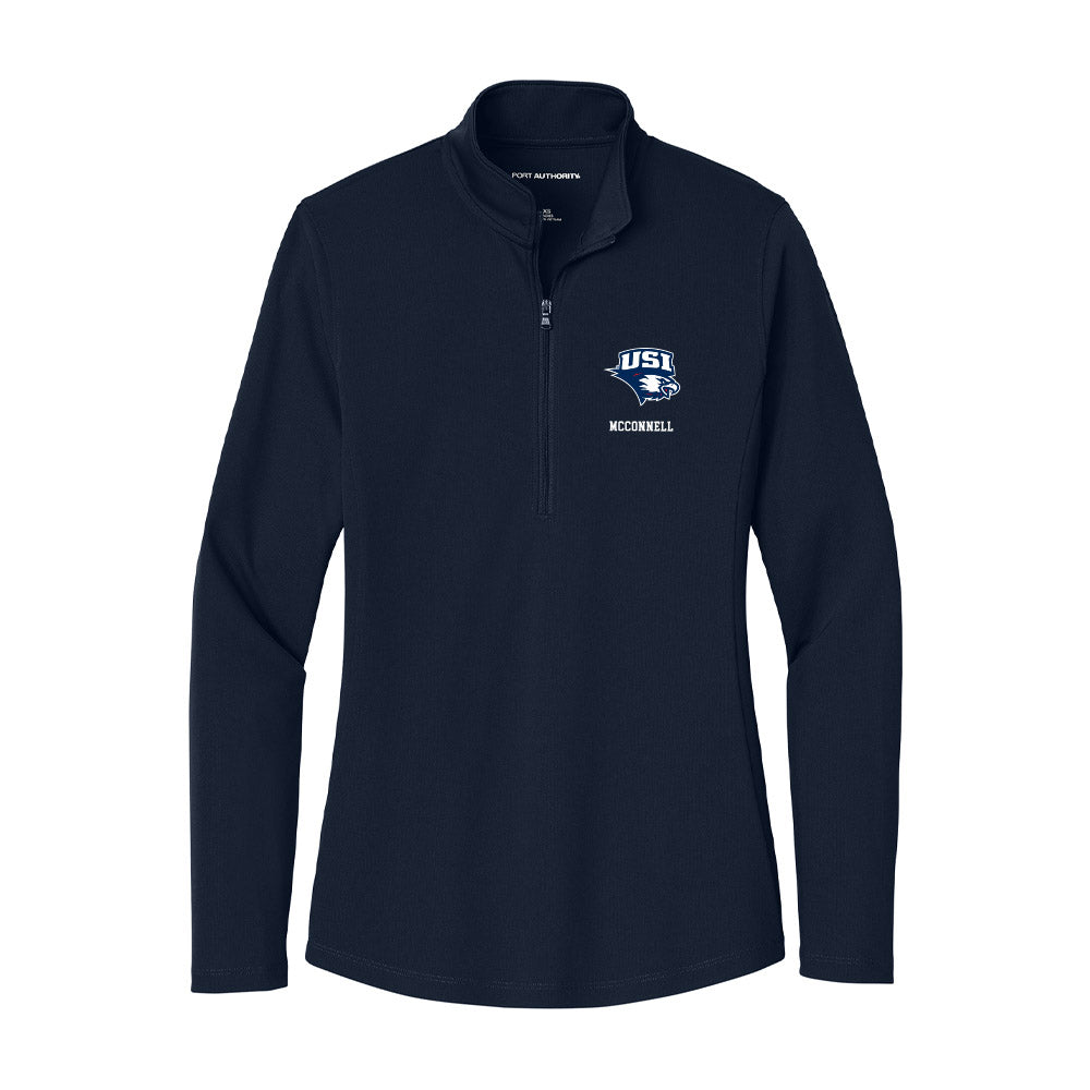 USI - NCAA Men's Soccer : Sam McConnell - Women's Lightweight Quarter Zip Jacket-0
