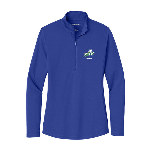 FGCU - NCAA Baseball : Sebastian Lippman - Women's Lightweight Quarter Zip Jacket-0