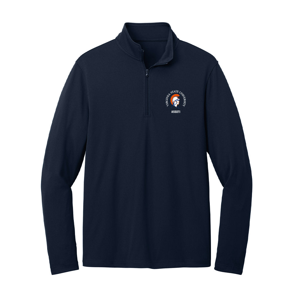 Virginia State - NCAA Men's Soccer : Neville Assoti - Lightweight Quarter Zip Jacket-0