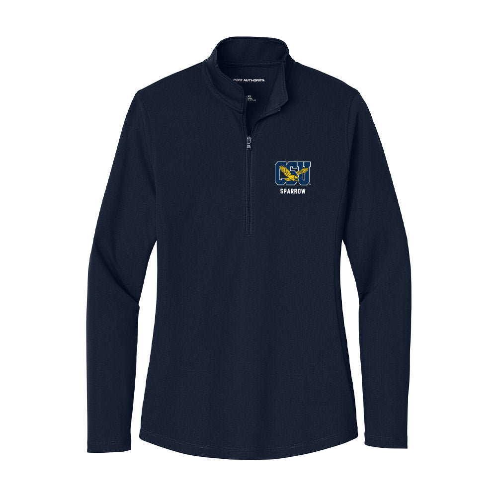 Coppin State - NCAA Men's Basketball : Camaren Sparrow - Women's Lightweight Quarter Zip Jacket-0