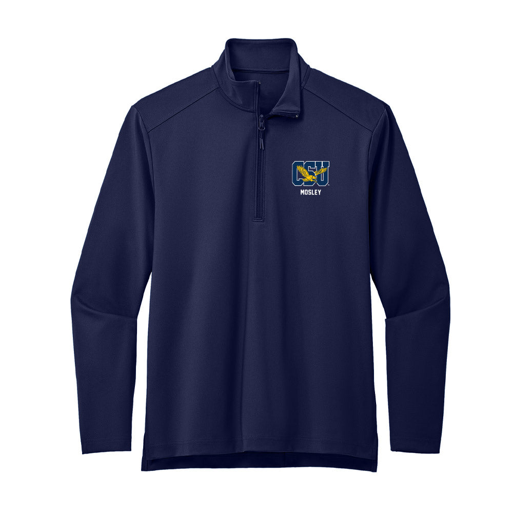 Coppin State - NCAA Men's Track & Field : Taylor Mosley - Premium Quarter Zip Jacket-0
