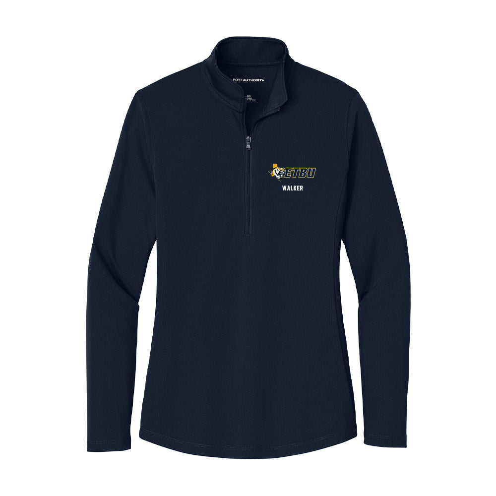 ETBU - NCAA Baseball : Gavin Walker - Women's Lightweight Quarter Zip Jacket-0