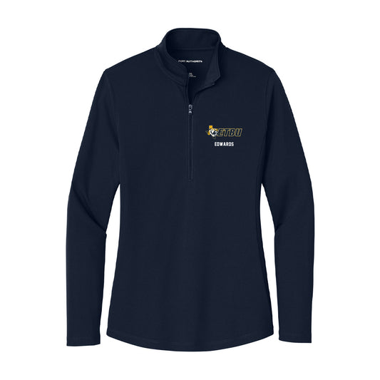 ETBU - NCAA Men's Basketball : Randy Edwards - Women's Lightweight Quarter Zip Jacket-0