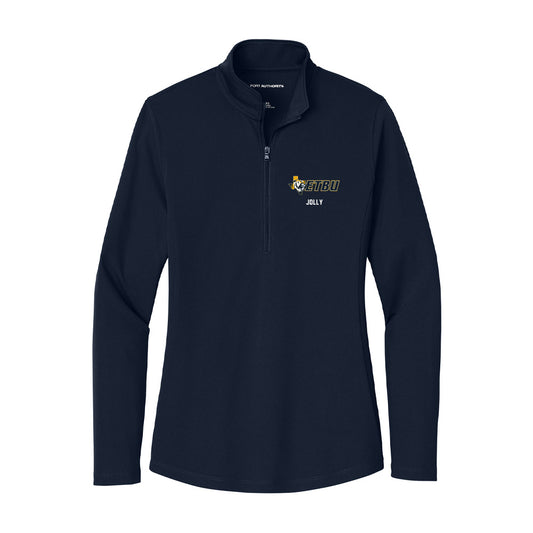 ETBU - NCAA Football : Devon Jolly - Women's Lightweight Quarter Zip Jacket-0