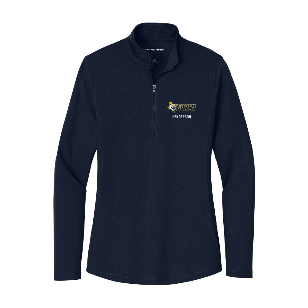 ETBU - NCAA Baseball : Mark Henderson - Women's Lightweight Quarter Zip Jacket-0