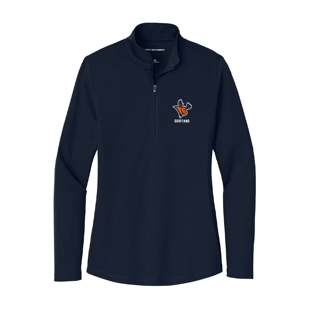 Utica - NCAA Wrestling : Vincent Geritano - Women's Lightweight Quarter Zip Jacket-0