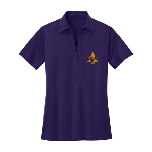 Alcorn - NCAA Women's Volleyball : Daylin Saiki - Women's Activewear Polo Shirt-0