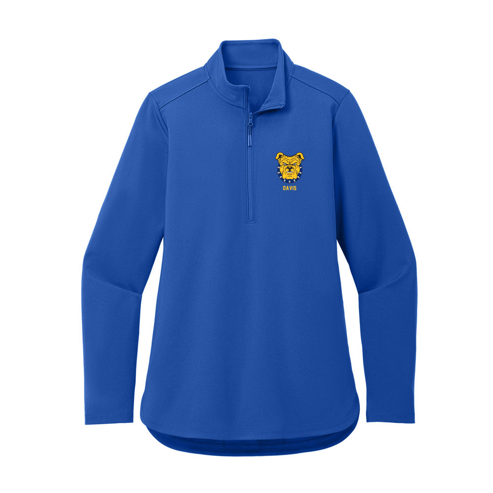North Carolina A&T - NCAA Football : Steven Davis - Women's Premium Quarter Zip Jacket-0