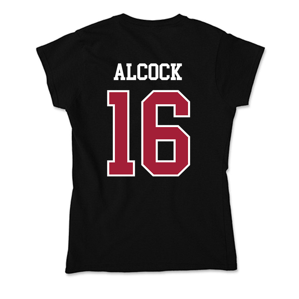Alabama - NCAA Baseball : Bobby Alcock - Soft Style Women’s T-Shirt-1