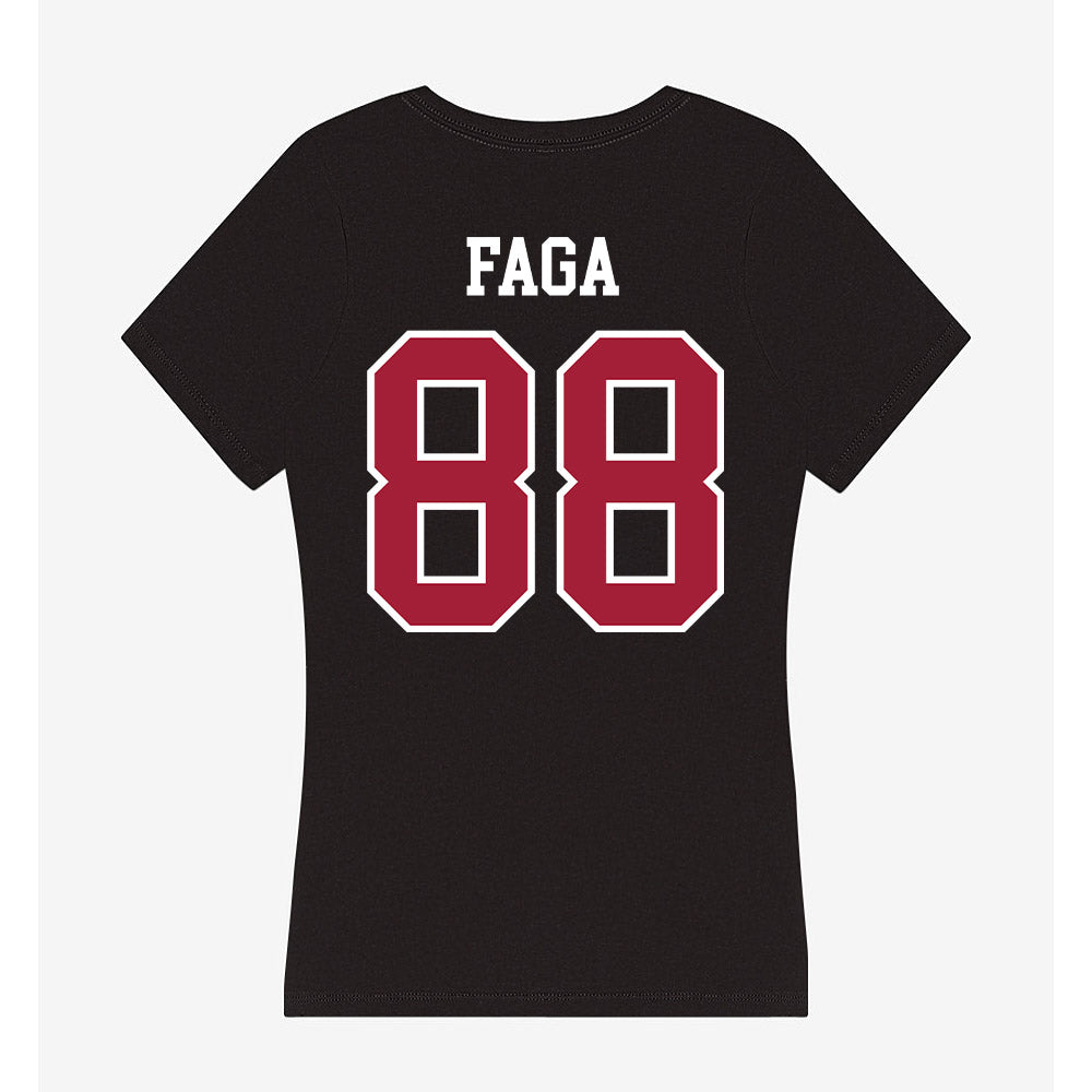 Alabama - NCAA Football : Isaia Faga - Women's V-Neck T-Shirt-1