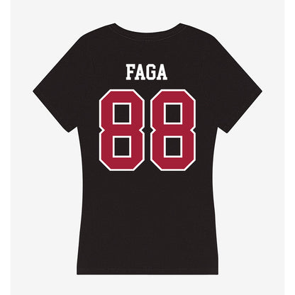 Alabama - NCAA Football : Isaia Faga - Women's V-Neck T-Shirt-1