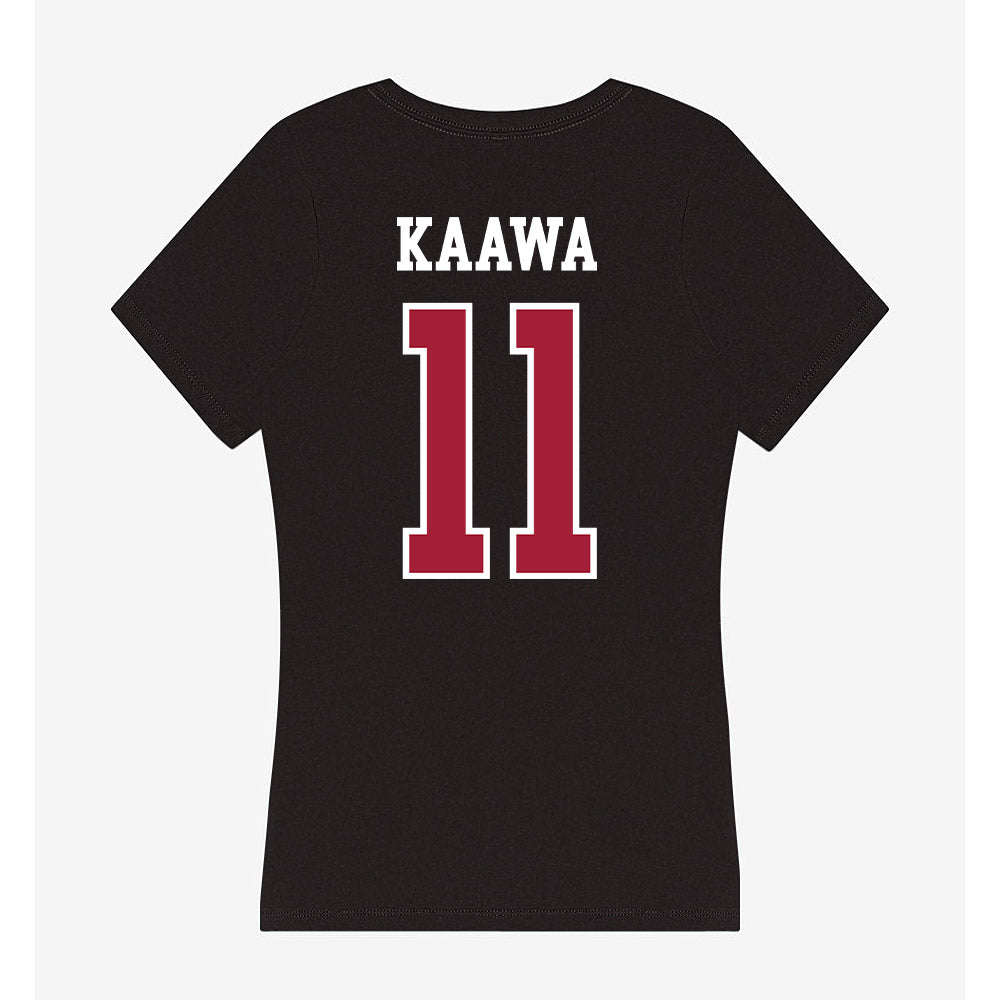 Alabama - NCAA Football : Tayden-Evan Kaawa - Women's V-Neck T-Shirt-1
