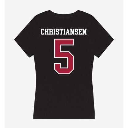 Alabama - NCAA Baseball : Sam Christiansen - Women's V-Neck T-Shirt-1