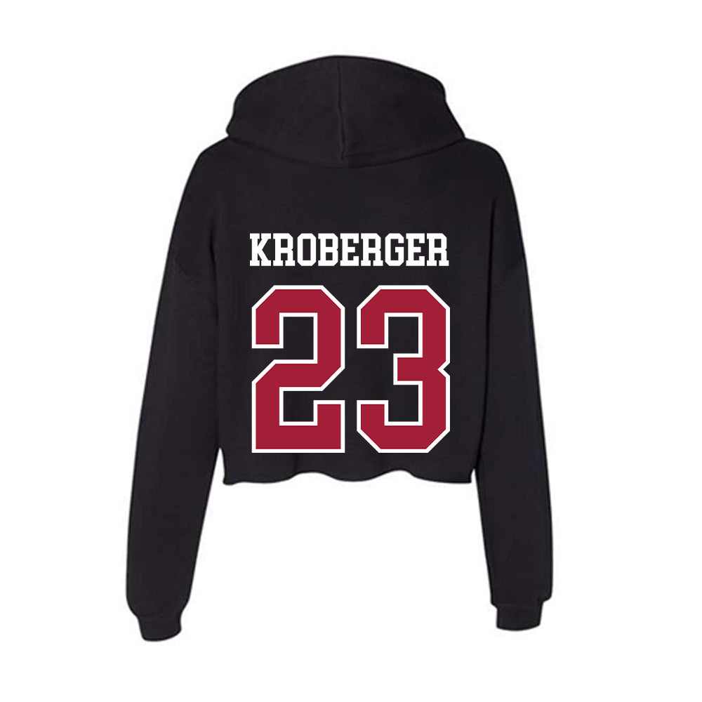 Alabama - NCAA Baseball : Chase Kroberger - Women's Crop Fleece Hoodie-1