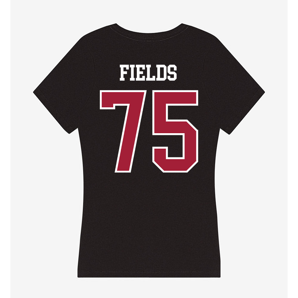 Alabama - NCAA Football : Ethan Fields - Women's V-Neck T-Shirt-1