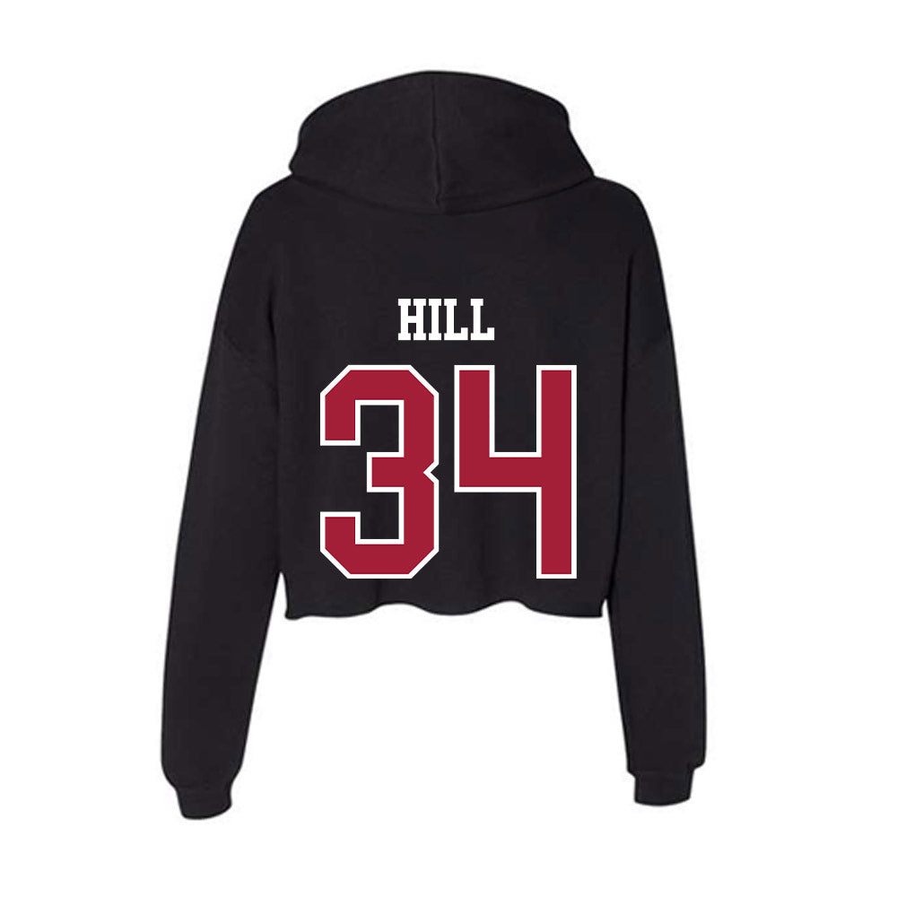 Alabama - NCAA Football : London Hill - Women's Crop Fleece Hoodie-1