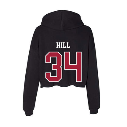 Alabama - NCAA Football : London Hill - Women's Crop Fleece Hoodie-1