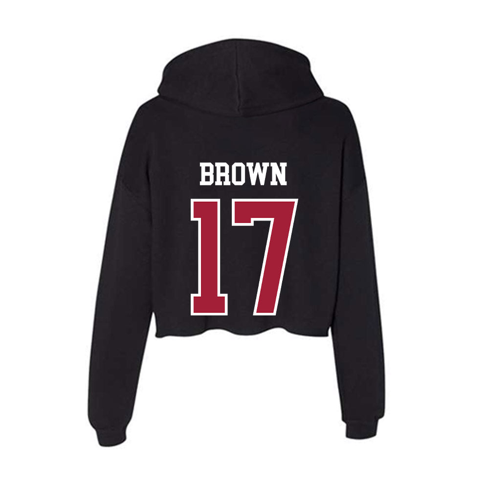Alabama - NCAA Football : Trae'shawn Brown - Women's Crop Fleece Hoodie-1