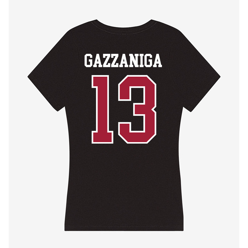 Alabama - NCAA Football : John Gazzaniga - Women's V-Neck T-Shirt-1