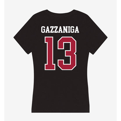 Alabama - NCAA Football : John Gazzaniga - Women's V-Neck T-Shirt-1