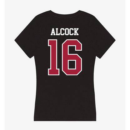 Alabama - NCAA Baseball : Bobby Alcock - Women's V-Neck T-Shirt-1