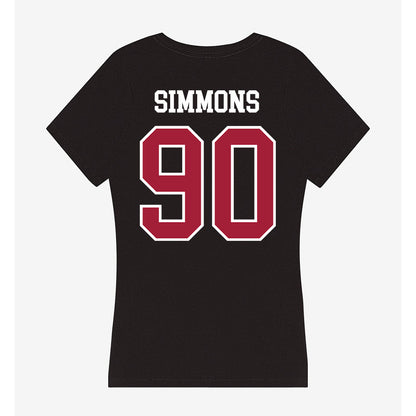 Alabama - NCAA Football : London Simmons - Women's V-Neck T-Shirt-1