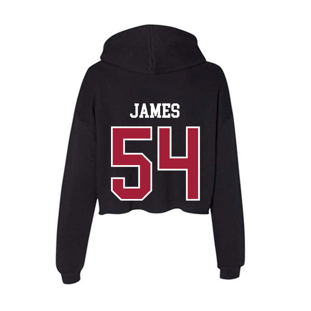 Alabama - NCAA Football : Jayvin James - Women's Crop Fleece Hoodie-1