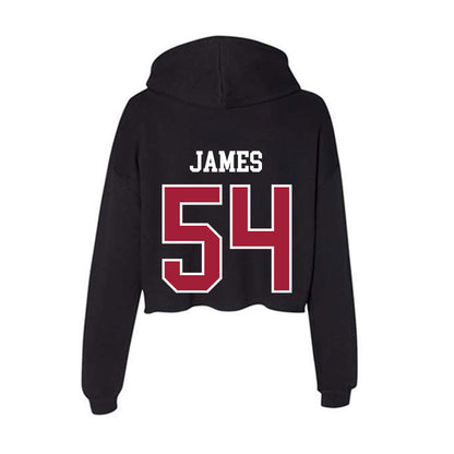 Alabama - NCAA Football : Jayvin James - Women's Crop Fleece Hoodie-1
