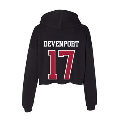 Alabama - NCAA Baseball : Logen Devenport - Women's Crop Fleece Hoodie-1