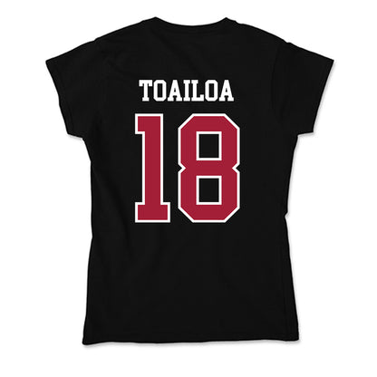 Alabama - NCAA Women's Volleyball : Leilia Toailoa - Soft Style Women’s T-Shirt-1