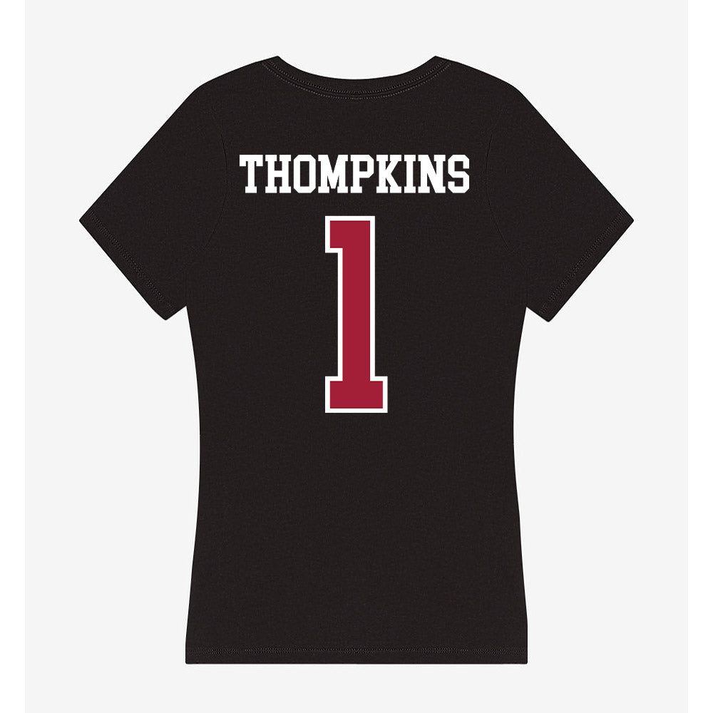 Alabama - NCAA Football : Devan Thompkins - Women's V-Neck T-Shirt-1