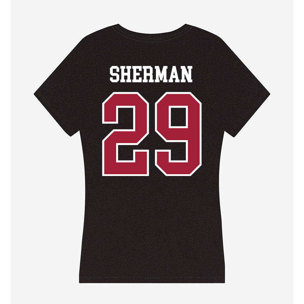 Alabama - NCAA Football : Nick Sherman - Women's V-Neck T-Shirt-1