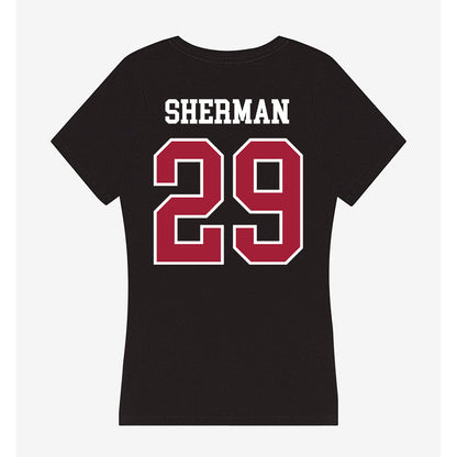 Alabama - NCAA Football : Nick Sherman - Women's V-Neck T-Shirt-1