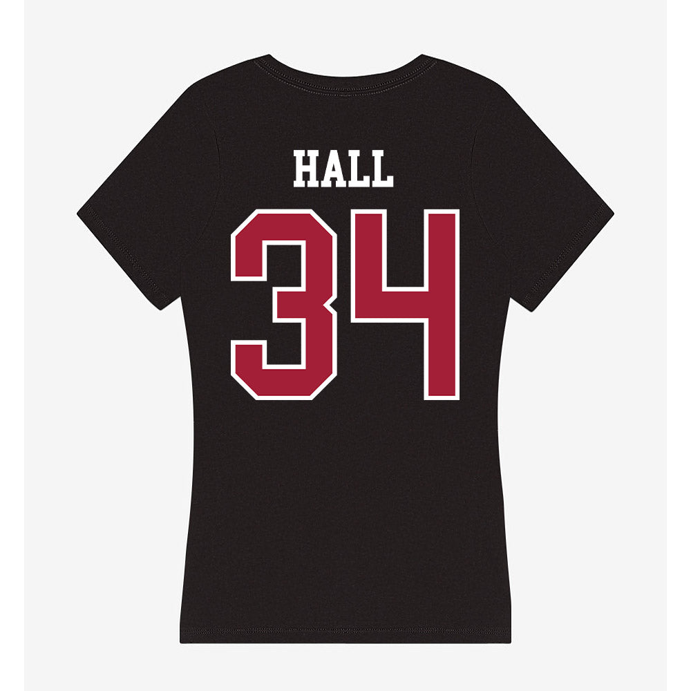 Alabama - NCAA Football : Zay Hall - Women's V-Neck T-Shirt-1