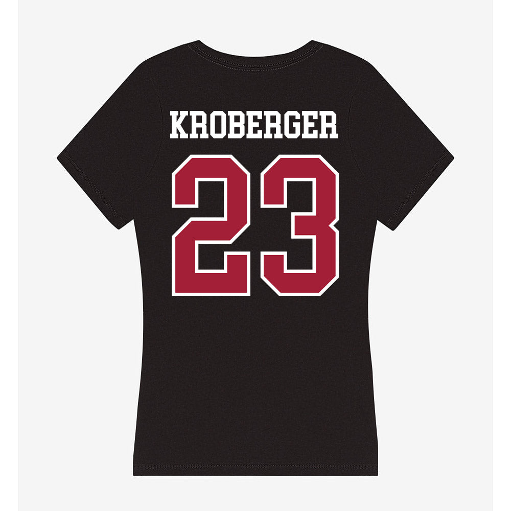 Alabama - NCAA Baseball : Chase Kroberger - Women's V-Neck T-Shirt-1