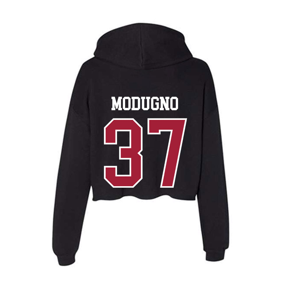 Alabama - Baseball Alumni : Andre Modugno - Women's Crop Fleece Hoodie-1