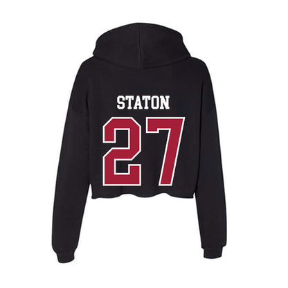 Alabama - Baseball Alumni : Garrett Staton - Women's Crop Fleece Hoodie-1