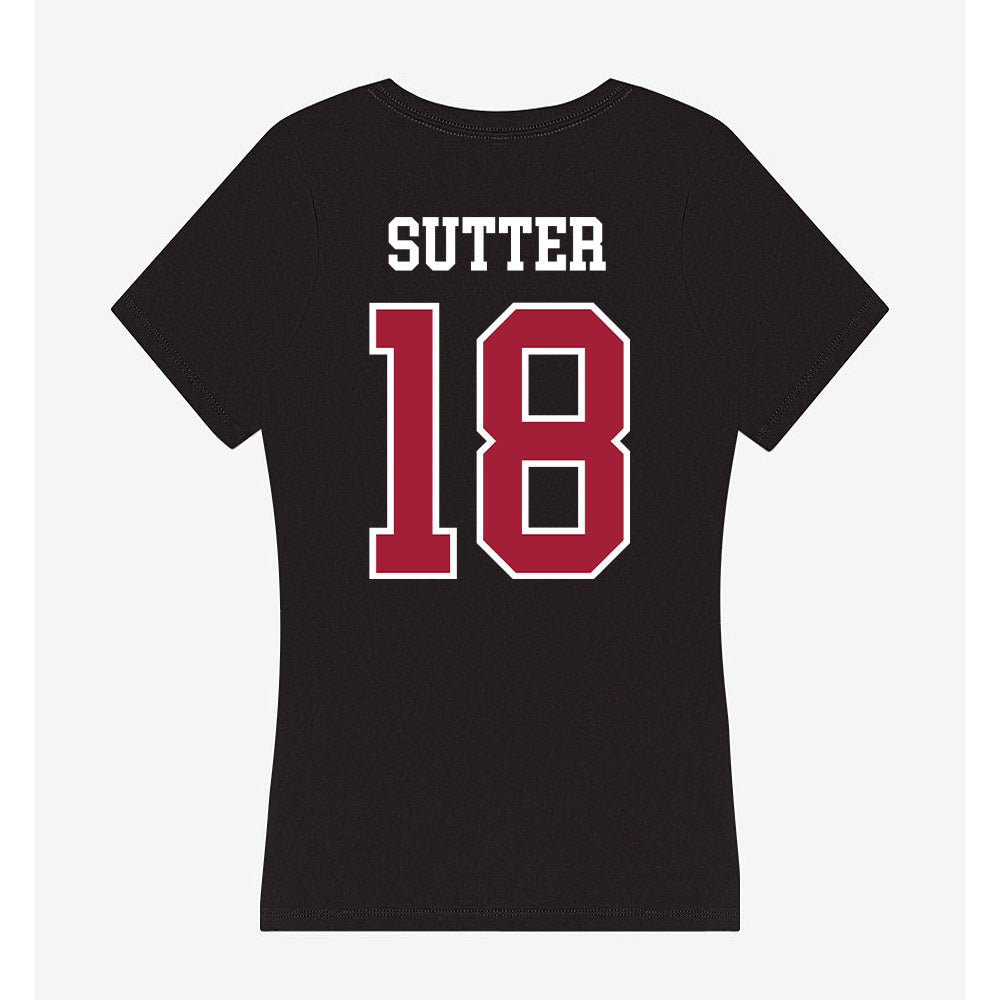 Alabama - NCAA Football : Mack Sutter - Women's V-Neck T-Shirt-1