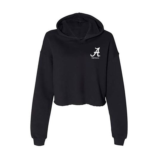 Alabama - NCAA Football : Bear Fretwell - Women's Crop Fleece Hooded Sweatshirt-0