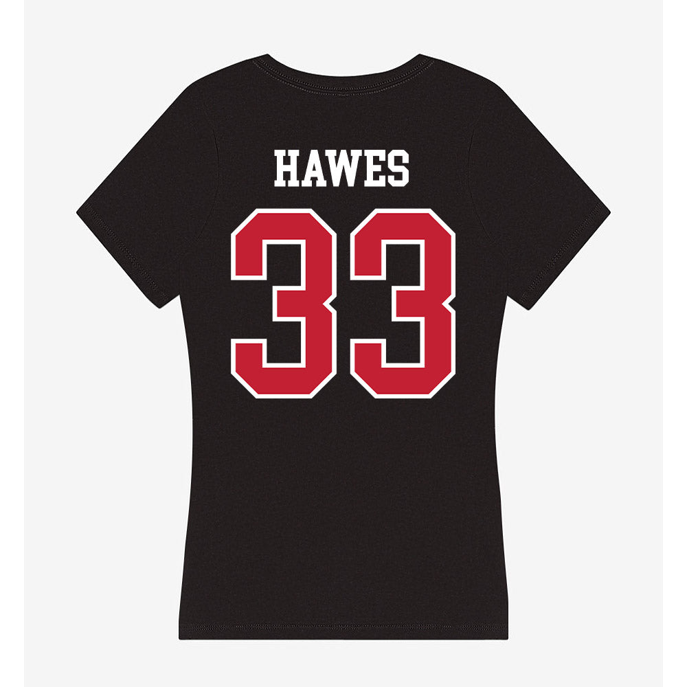 Ohio State - NCAA Women's Lacrosse : Abby Hawes - Women's V-Neck T-Shirt-1