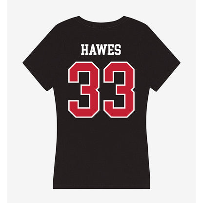 Ohio State - NCAA Women's Lacrosse : Abby Hawes - Women's V-Neck T-Shirt-1