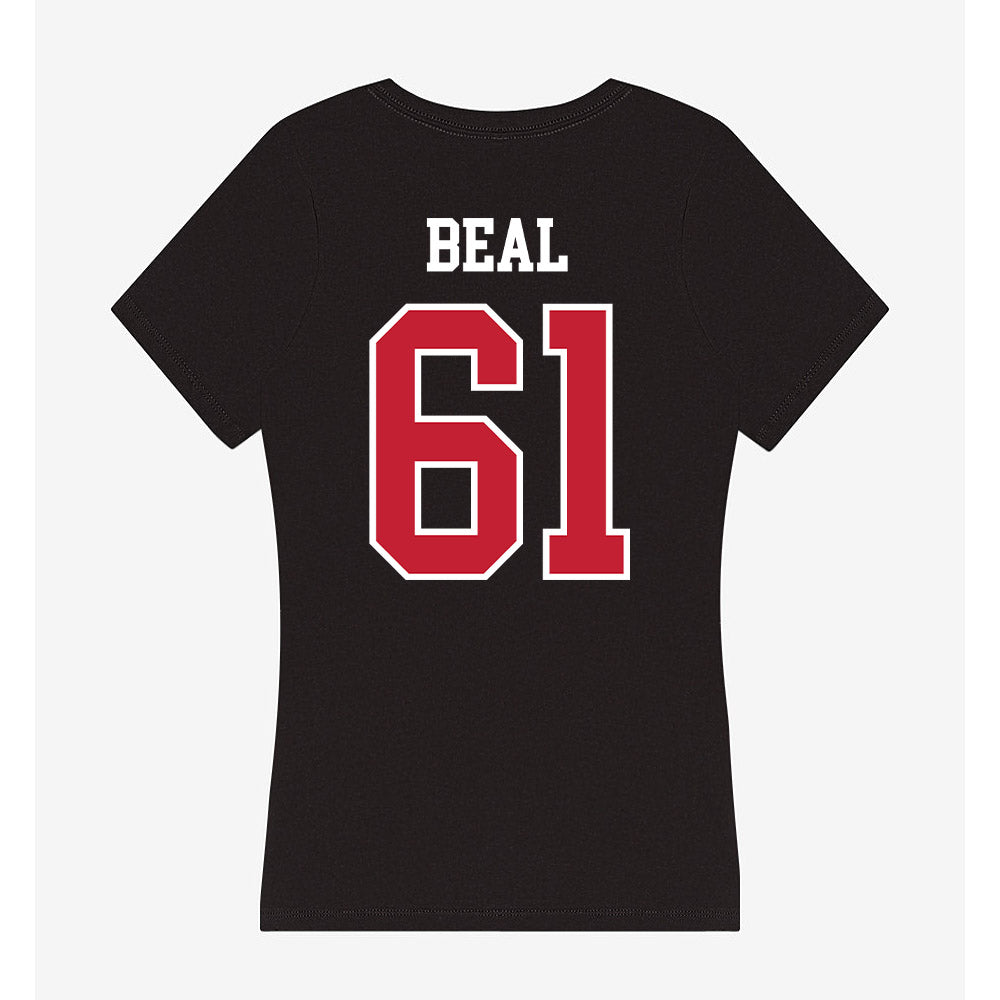 Ohio State - NCAA Football : Landon Beal - Women's V-Neck T-Shirt-1