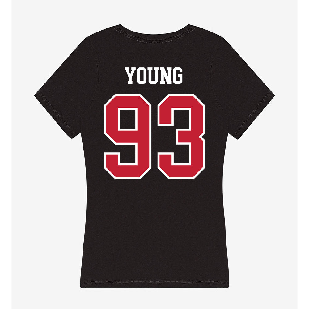 Ohio State - NCAA Football : Brady Young - Women's V-Neck T-Shirt-1