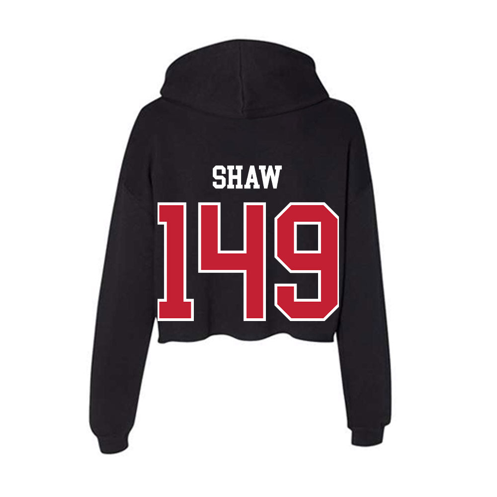 Ohio State - NCAA Wrestling : Maddox Shaw - Women's Crop Fleece Hoodie-1