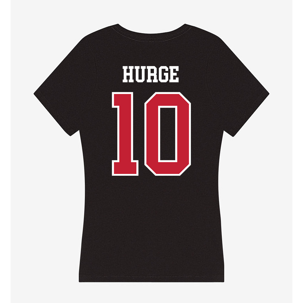 Ohio State - NCAA Men's Soccer : Aaron Hurge - Women's V-Neck T-Shirt-1