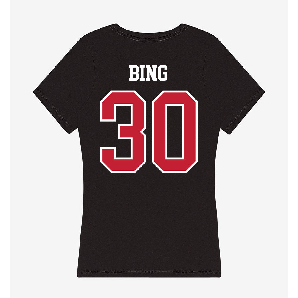 Ohio State - NCAA Football : Khmari Bing - Women's V-Neck T-Shirt-1